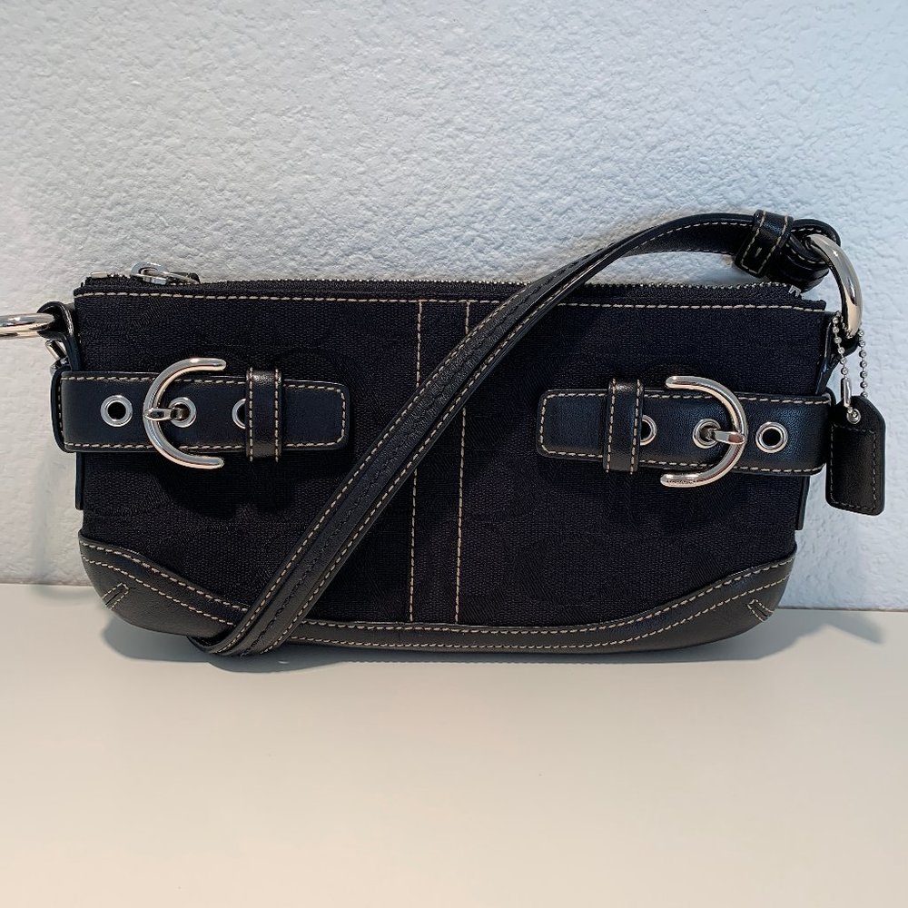 Coach Baguette Shoulder Purse w/ Silver Hardware